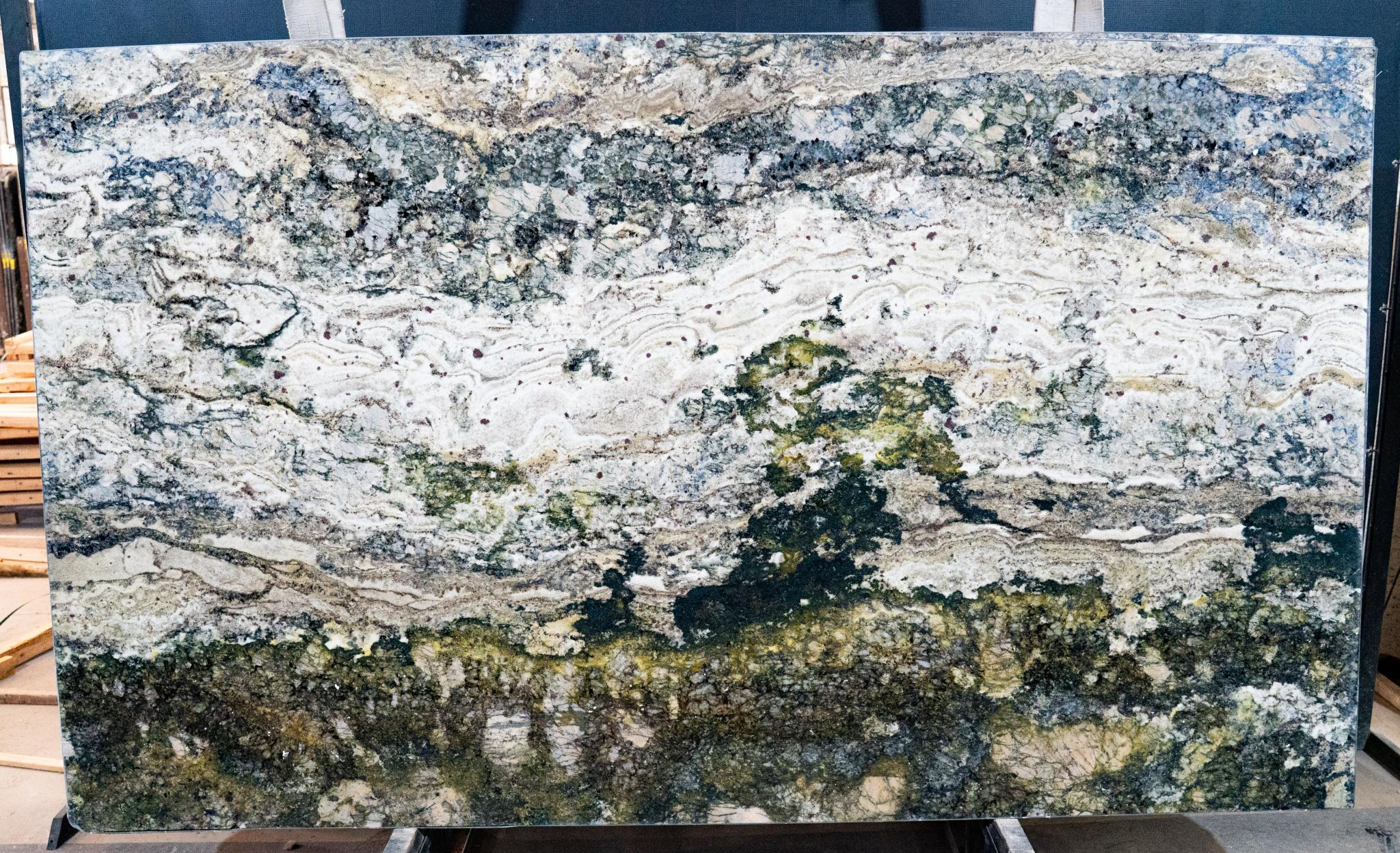 Monet granite slab, polished finish, Brazilian natural stone