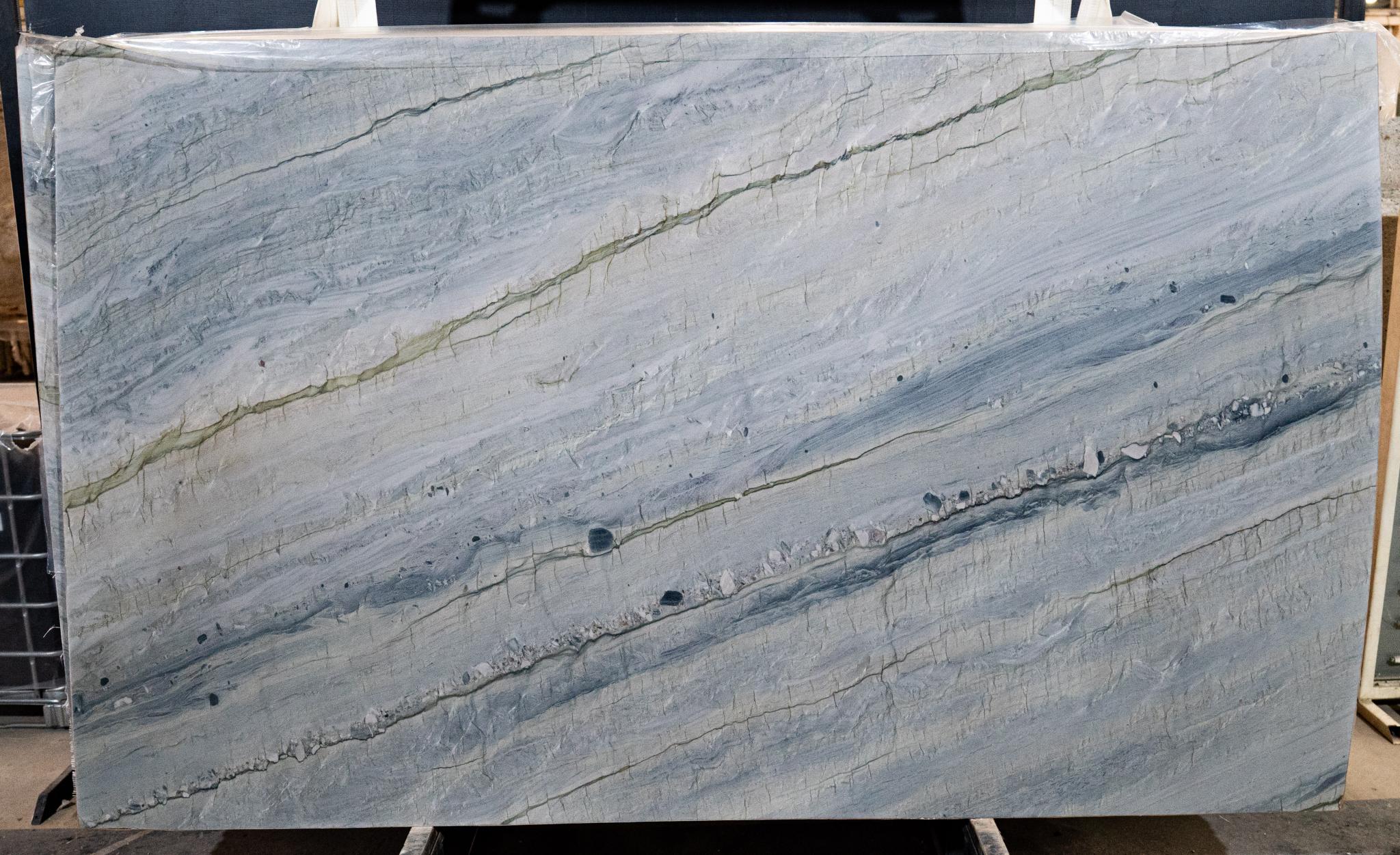 Leblon quartzite slab, polished finish, Brazilian natural stone